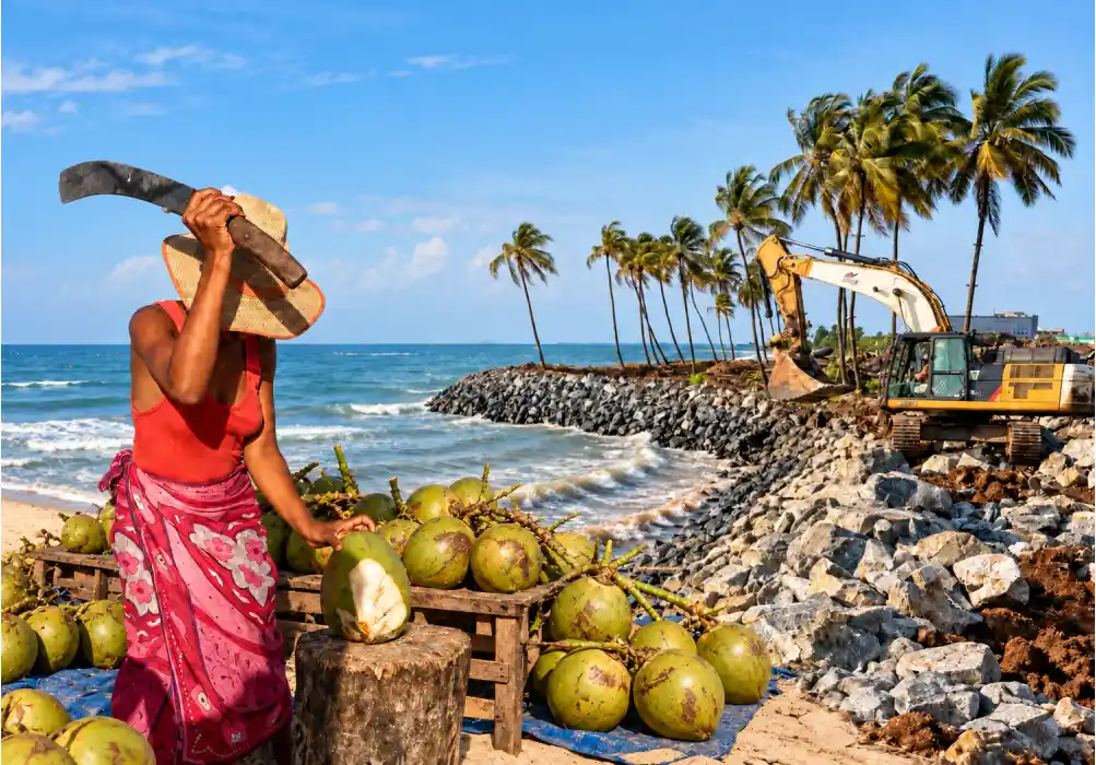 Plages de Libreville : les « marchands du naturel » face au bulldozer