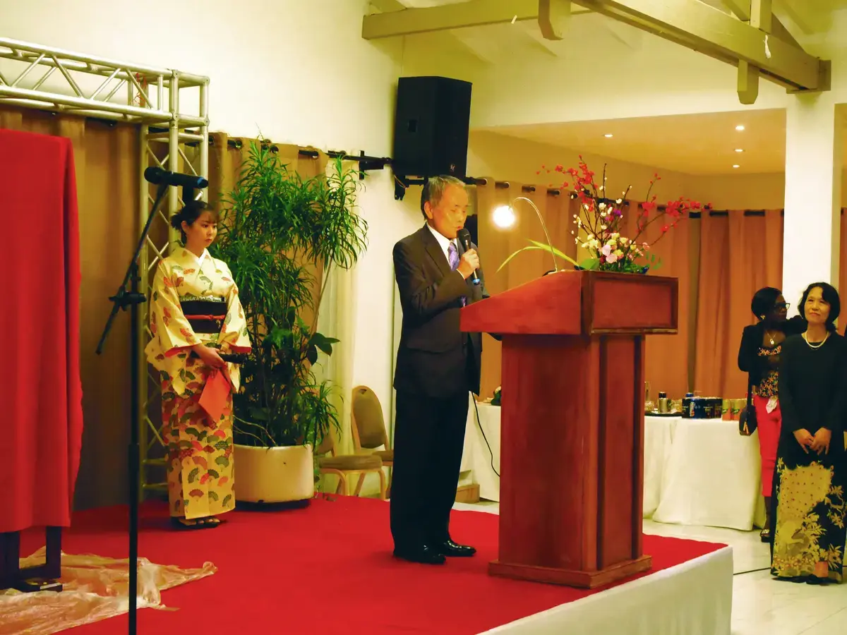 DISCOURS DE S.E.M. L’AMBASSADEUR DU JAPON  À LA RÉCEPTION DE L’ANNIVERSAIRE DE L’EMPEREUR NARUHITO
